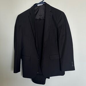 Boy’s Black Suit Jacket and Pants - Classic Formal Blazer